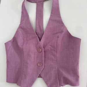 lilac purple vest